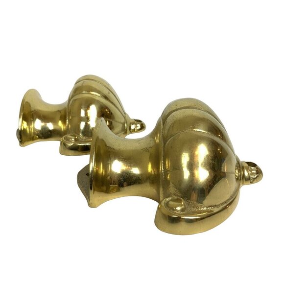 Pair Of Bombay Company Brass Wall Sconces Urn Design Vintage 1989 - Picture 4 of 10